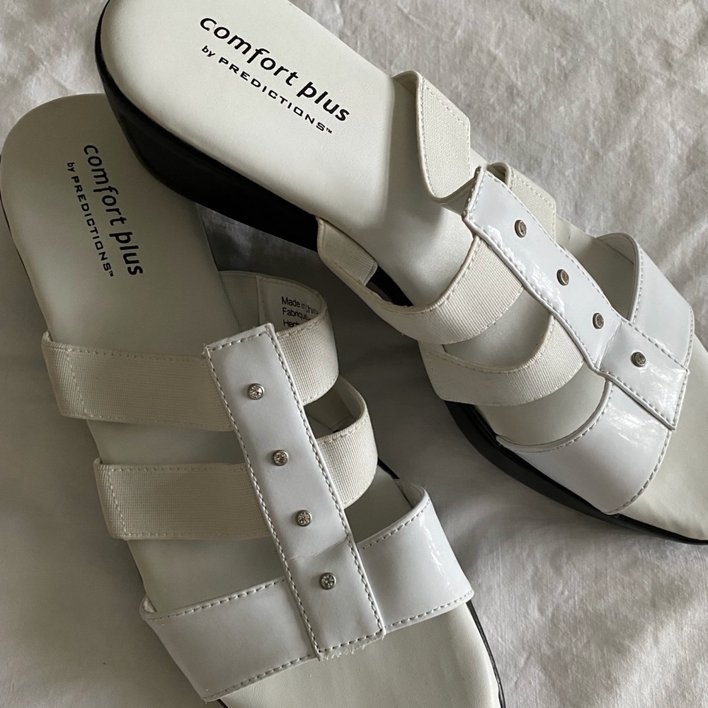 White Sandals Size 11